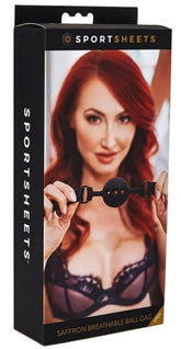 Sportsheets Saffron Breathable Ball Gag - - Bondage Gags and Bits